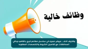 وظائف آلاف.. عروض مميزة في سلاسل مطاعم كبرى بالقاهرة وباقي المحافظات مع تفاصيل الشروط والتخصصات المطلوبة